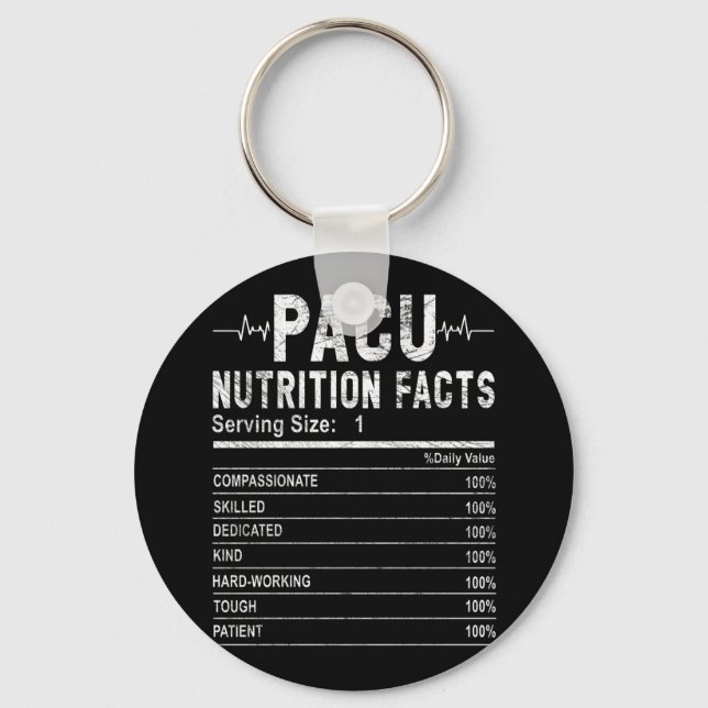 Porte-clés Unité de soins post-anesthésiques infirmière Nutri (Recto)