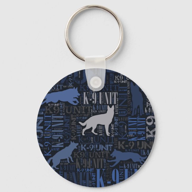 Porte-clés Unité K-9 - Unité de chiens de police (Recto)