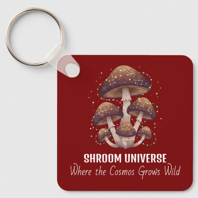 Porte-clés Univers de champignons célestes Constellation (Recto)