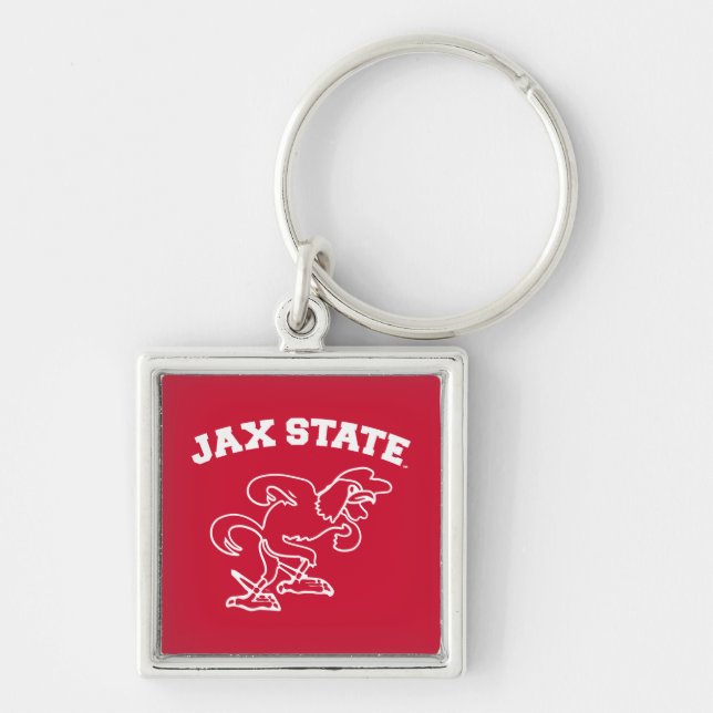 Porte-clés Université d'État de Jacksonville JAX State Gameco (Devant)
