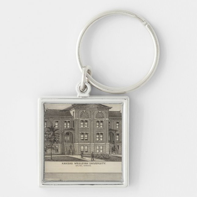 Porte-clés Université du Kansas Wesleyan (Devant)