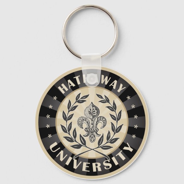 Porte-clés Université Hathaway Black (Recto)