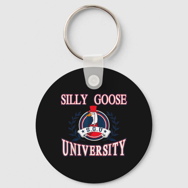 Porte-clés Université Silly Goose Mème Drôle (Recto)