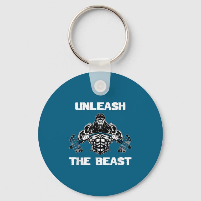 Porte-clés Unleahe Gorilla Bodybuilding Motivational Gift  (Recto)