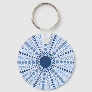 Porte-clés Urchine de mer minimale géométrique