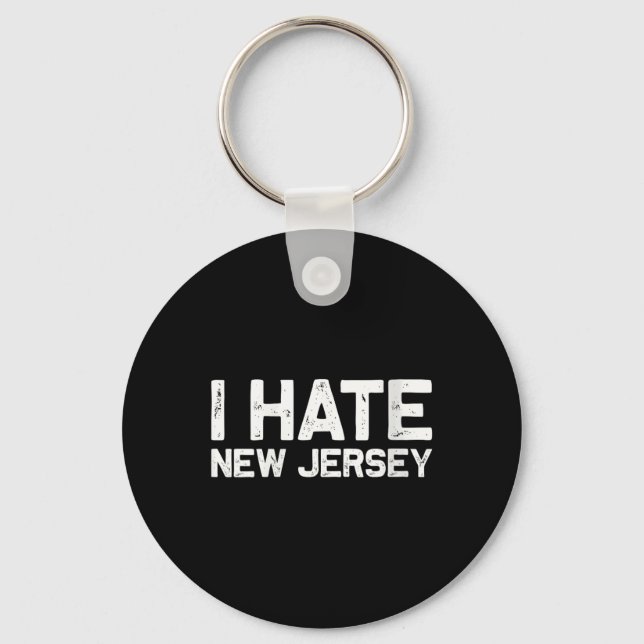 Porte-clés Us State Souvenir I Hate New Jersey V-neck  (Recto)