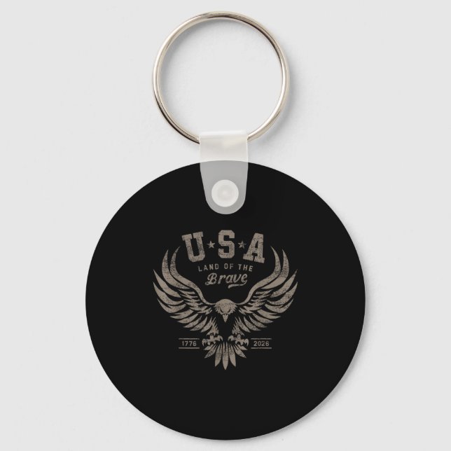 Porte-clés Usa 1776 2026 Anniversary Steel Gray  (Recto)