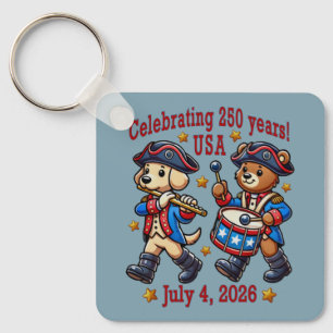 Porte-clés USA 250th Anniversary Souvenir - Patriotique