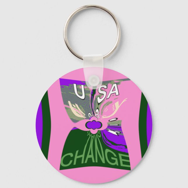 Porte-clés USA Change Art Print