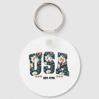 Porte-clés USA est. T-shirt 1776