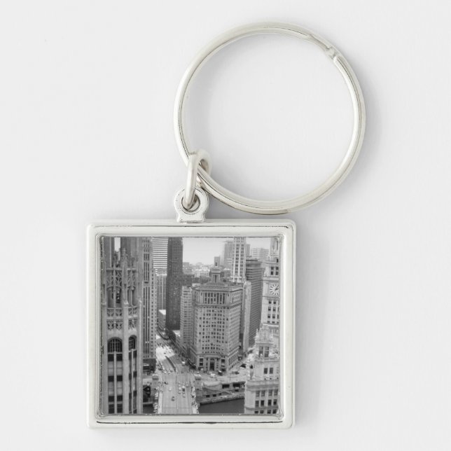 Porte-clés USA, IL, Chicago, Loop de l'hôtel (Devant)