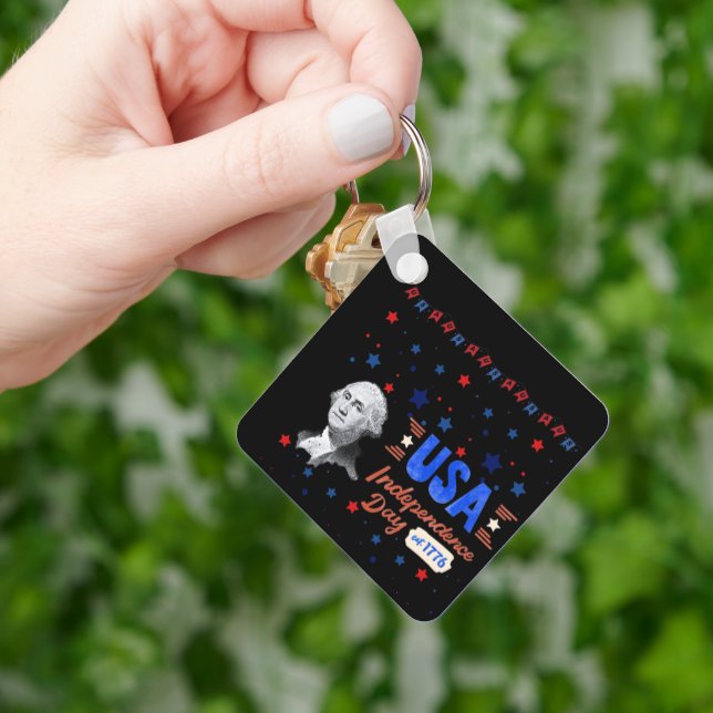 Porte-clés USA Independence Day black (main)