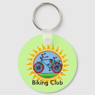 Porte-clés Usage allant à vélo fait sur commande de logo de
