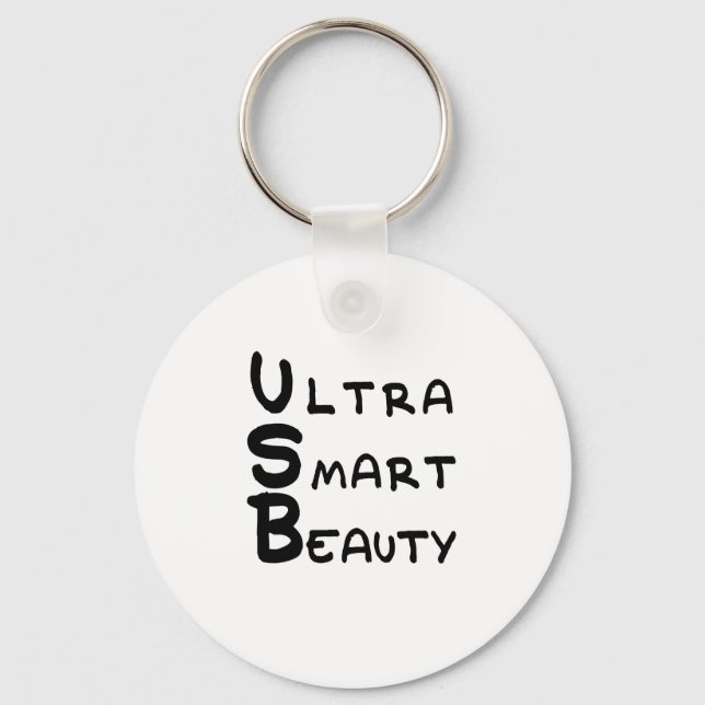 Porte-clés USB - Beauté ultra intelligente (Recto)