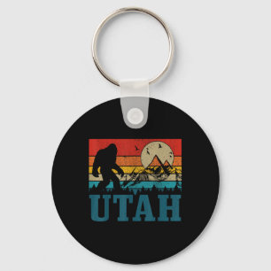 Porte-clés Utah Bigfoot Vintage Montagnes Randonnée Camping C