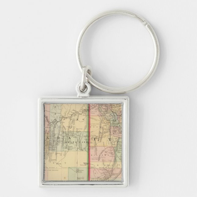 Porte-clés Utah, Nevada Carte par Mitchell (Devant)
