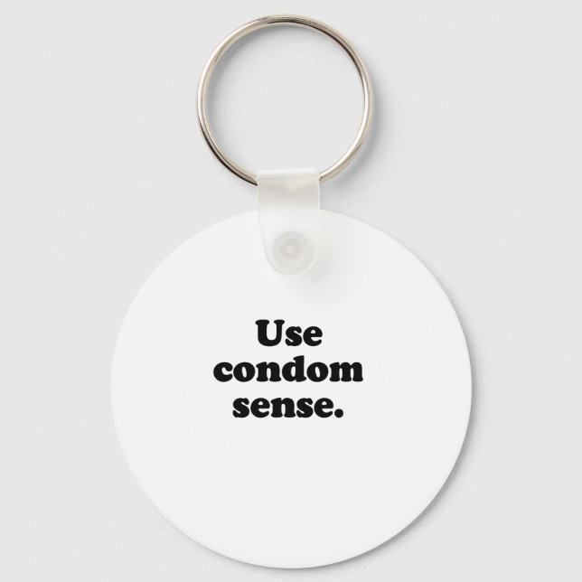 PORTE-CLÉS UTILISER LE SENS CONDOM (Recto)