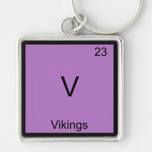 Porte-clés V - Vikings Funny Element Chimie Symbole Tee