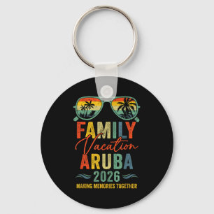 Porte-clés Vacances à Aruba 2026 Groupe Familial Correspondan