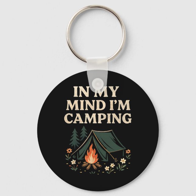 Porte-clés Vacances de camping randonnée marche  (Recto)