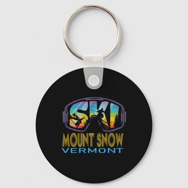 Porte-clés Vacances de ski à Ski Mount Snow Vermont  (Recto)
