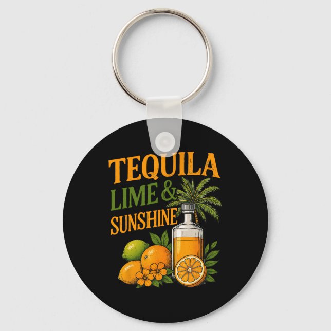 Porte-clés Vacances d'été Fête Plage Tequila  (Recto)