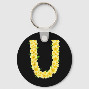 Porte-clés Vacances d'été tropicales collier de fleurs hawaïe