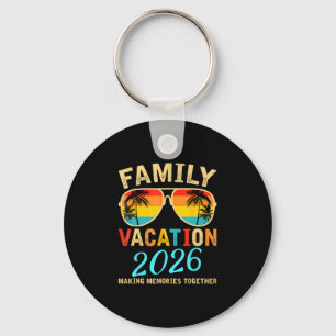 Porte-clés Vacances en famille 2026 Plage Été Vacances assort