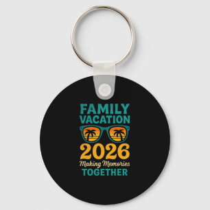 Porte-clés Vacances en famille 2026 Souvenirs de coucher de s