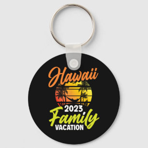 Porte-clés Vacances en famille à Hawaii Surfant surfeur Hawai