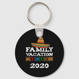 Porte-clés Vacances en famille au Mexique - Sombrero