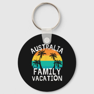 Porte-clés Vacances en famille en Australie Voyage drôle Homm