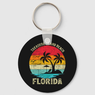 Porte-clés Vacances en famille Vintage Retro Florida Treasure