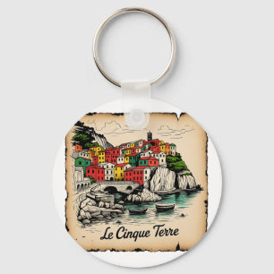Porte-clés Vacances en Italie Cinque Terre Riomaggiore Mer Vo