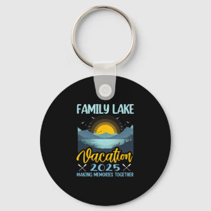 Porte-clés Vacances familiales au lac 2025 Camping Randonnée