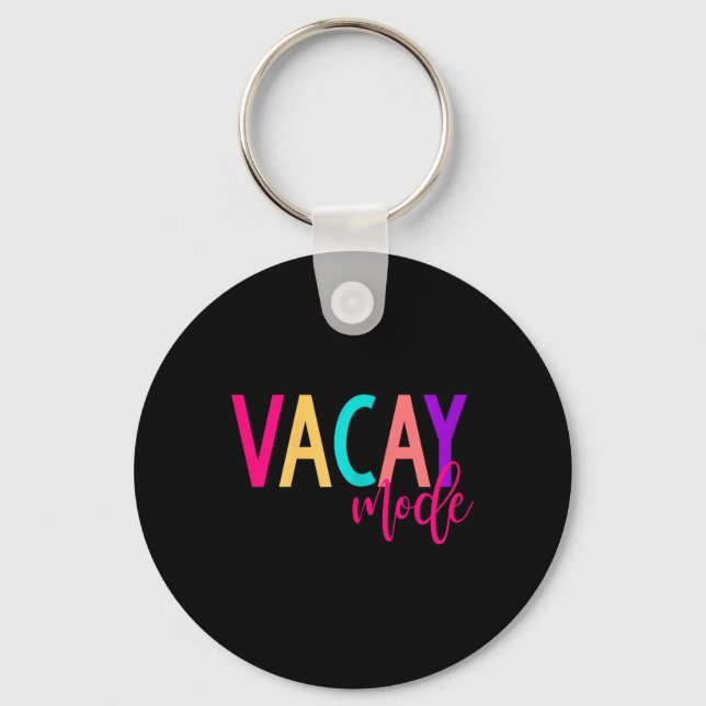 Porte-clés Vacances Famille S Vacay Mode Été (Recto)