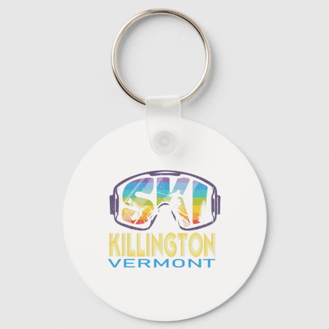 Porte-clés Vacances ski Killington Vermont (Recto)