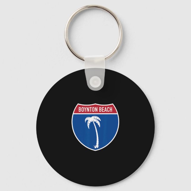 Porte-clés Vacances sur l'autoroute interstate à Boynton Beac (Recto)