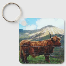 Porte-clés Vache des Highlands - Souvenir de la fa