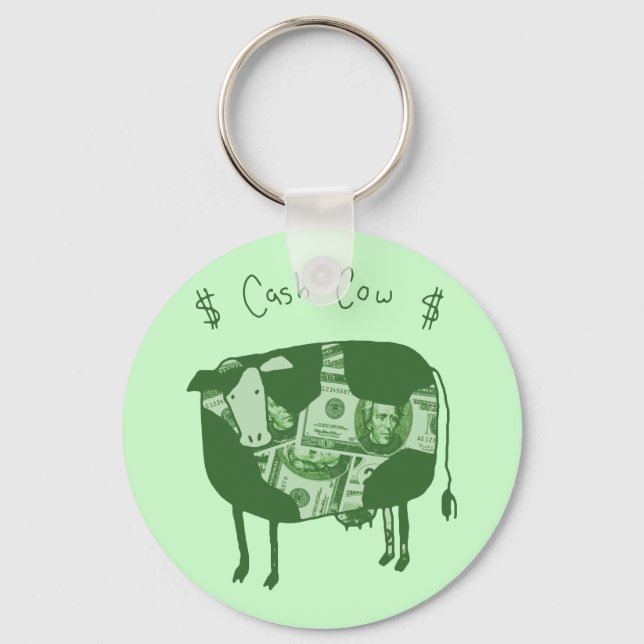 Porte-clés Vache en espèces (Recto)
