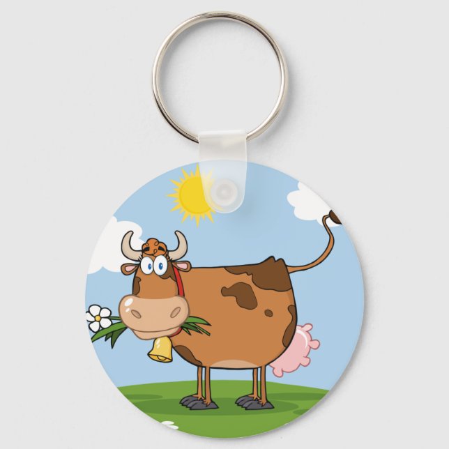 Porte-clés Vache laitière Brown (Recto)