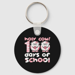 Porte-clés Vache Sainte 100 Jours D'Enseignant Étudiant 100 D