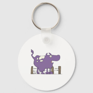 Porte-clés Vache Violette Idiote