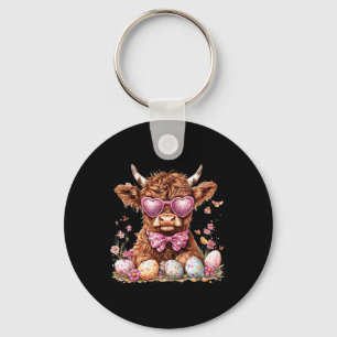 Porte-clés Vache Western Cowboy Salut Pâques Groovy Jour de P