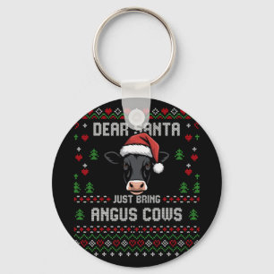Porte-clés Vaches Angus Noël Bovins de Boucherie Sweat de Noë
