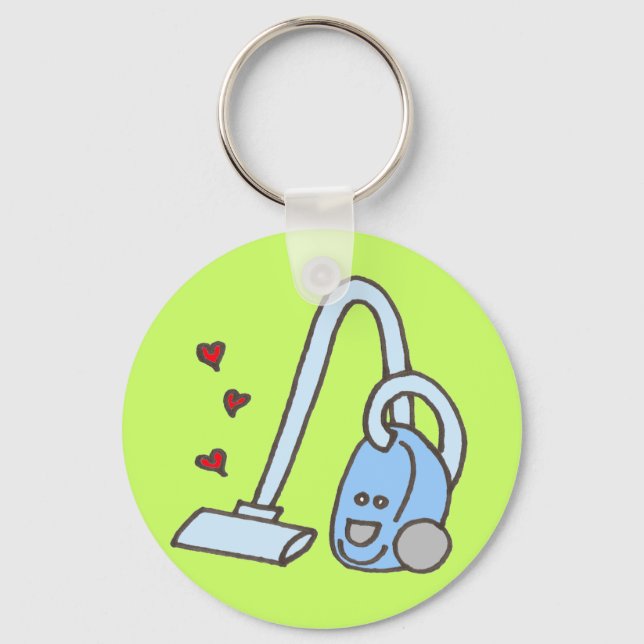 Porte-clés Vacuum Cleaner with Hearts (Recto)