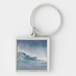 Porte-clés Vague bleue s'écrasant, Maui, Hawaii, États-Unis 3