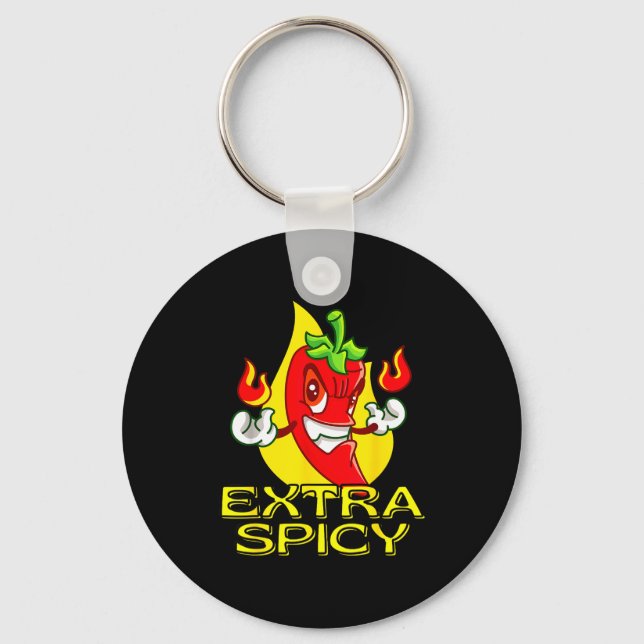Porte-clés Vague de chaleur au Chili - extra épicé  (Recto)