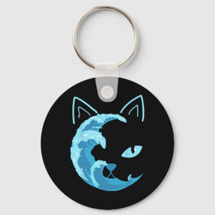 Porte-clés Vague De Chats Bleus Pour Kamala Funny Vague Bleue