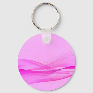 Porte-clés Vagues Abstraites sur Porte - clé rose